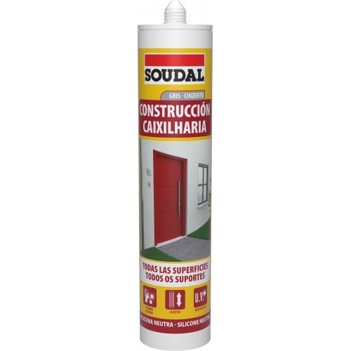 SILICONA CONSTRUCCIÓN NEUTRA GRIS 290 ml
